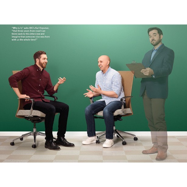 Predko Photographs Brain Stimulation Testing for Chicago Mag