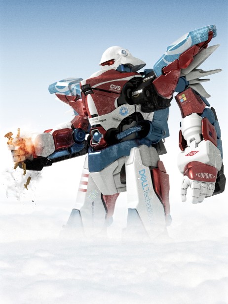 Eddie Guy Illustrates the Crushing Power of the Fortune Robot