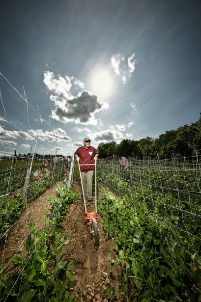 Photographer Barraclough's Editorial shoot at The Big Red Farm