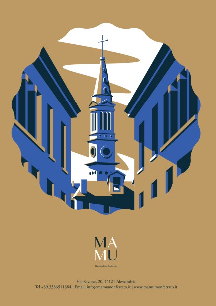 Advertising illustration for Mamu Monferrato.