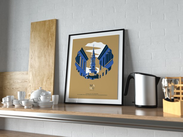 Advertising illustration for Mamu Monferrato.