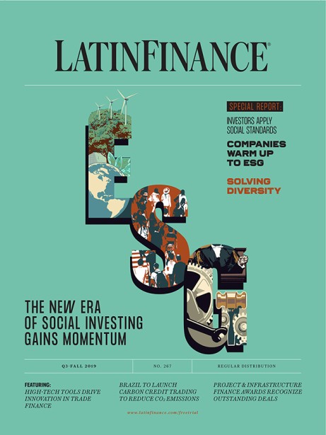 Illustrator Ivan Canu's Cover for LatinFinance magazine