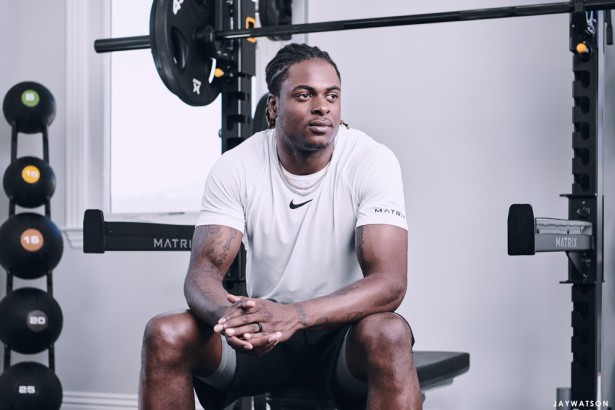 Jay Watson films NFL wide receiver for Matrix Fitness