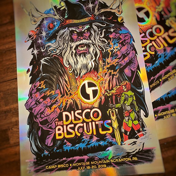 The Disco Biscuits Official T-shirt and Gig Poster Design