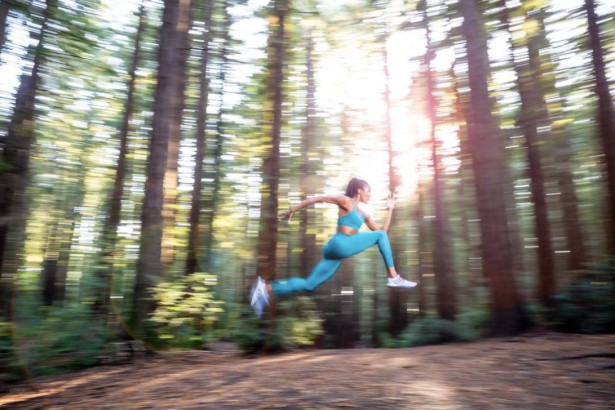 Houser Shoots Forest Fitness At Dusk