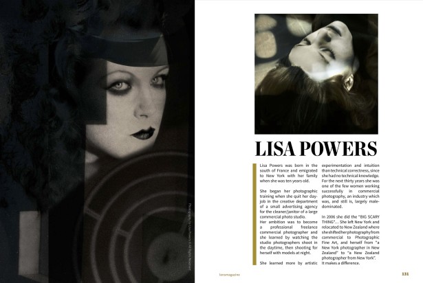 Lisa Powers in LENS Magazine #62