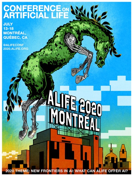 Robert Babboni's Illustration for ALife 2020 Conference