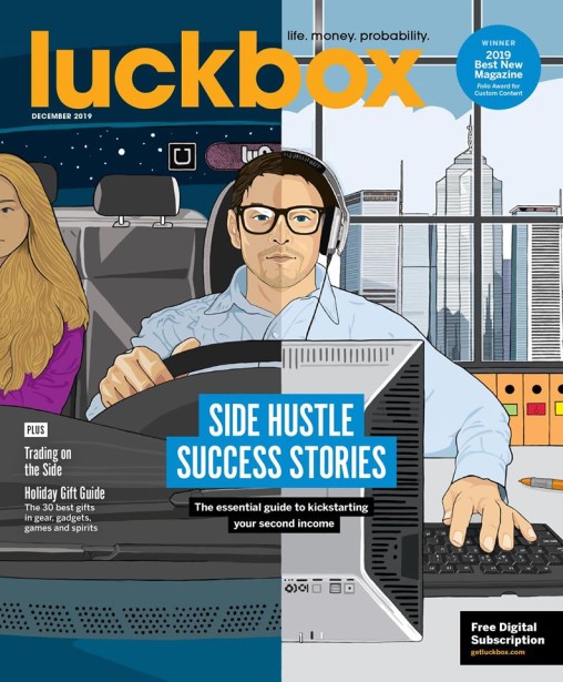 Jonathan Williams Covers This Month's Luckbox Magazine