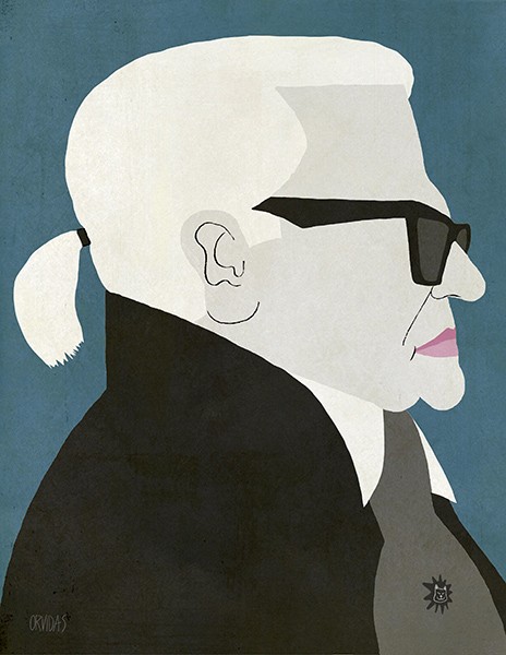 Orvidas' Karl Lagerfeld Portrait