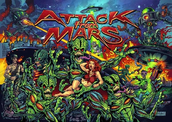 Attack From Mars Alternative Backglass