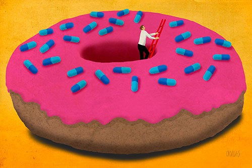 Ken Orvidas Illustrates for NYT Health Section
