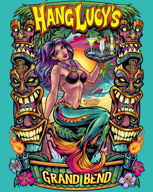 Hang Lucy’s Tiki Bar Artwork