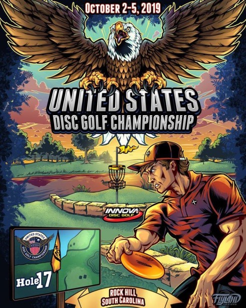 Brian Allen Designs Poster for Disc Golf Championship