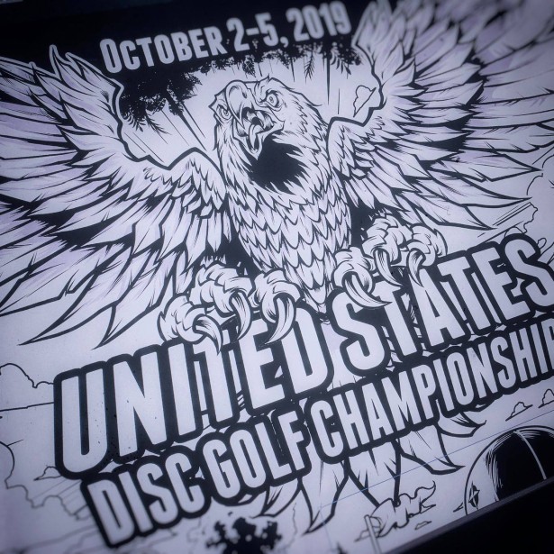 Brian Allen Designs Poster for Disc Golf Championship