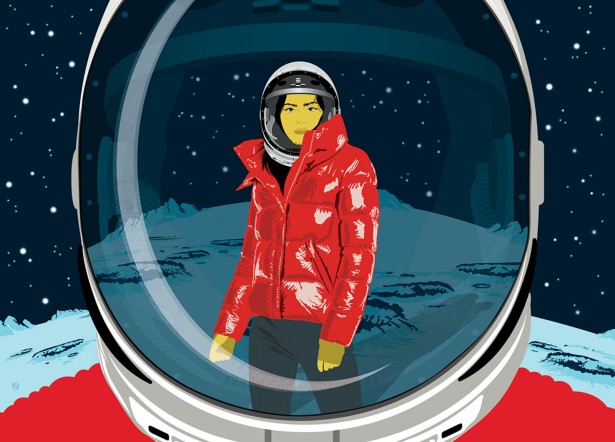 Garland Illustrates Outer(Space)Wear for Delta Sky Magazine