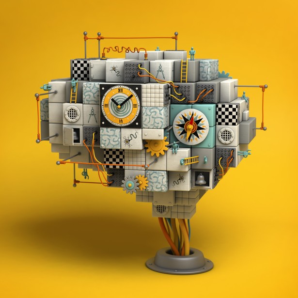 Richard Borge Illustrates Neural Wayfinding for Scientific American