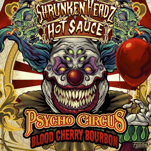 Shrunken Headz Hot Sauce Labels