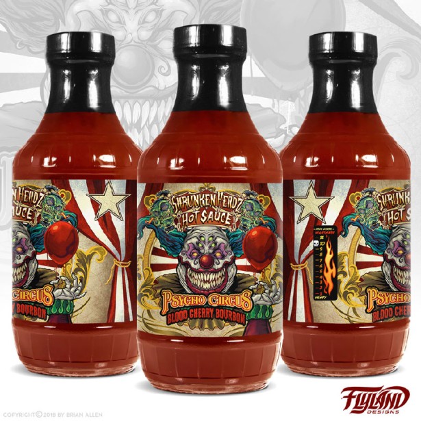 Shrunken Headz Hot Sauce Labels