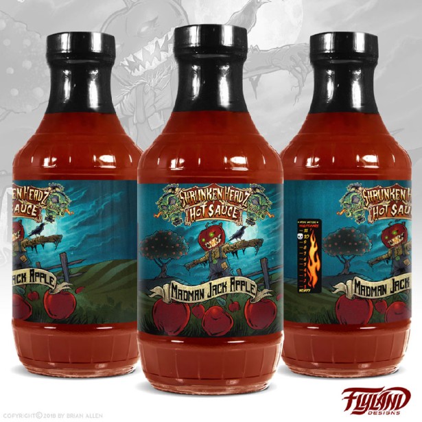 Shrunken Headz Hot Sauce Labels