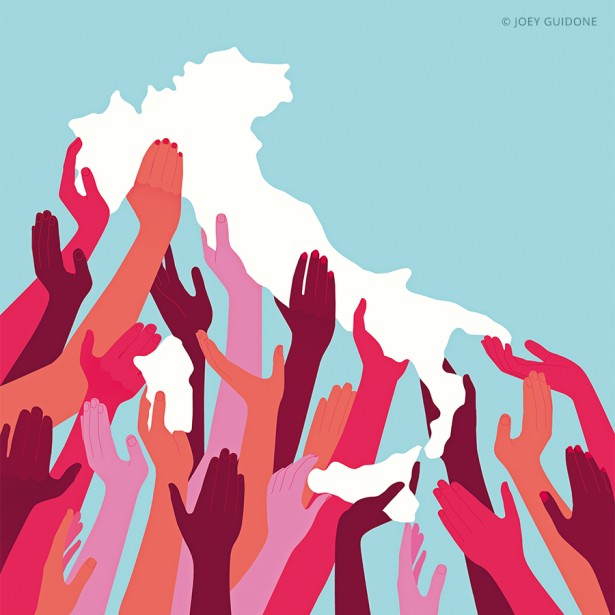 "Tomorrow is Never Just One" Guidone's Illo for Vanity Fair Italia