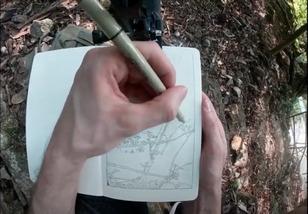 “The Ink Trail” Shares Voiced Time Lapse of Recent Forest Sketch