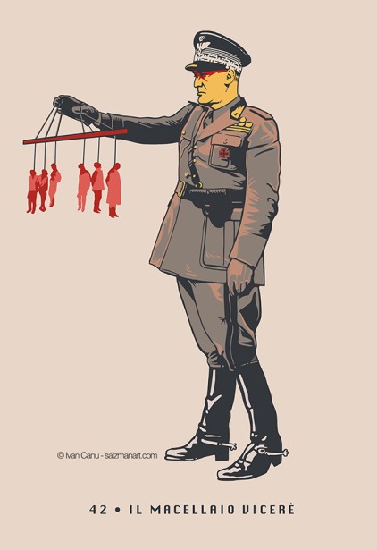 Ivan Canu Illustrates 50 Portraits for a New Book "L'Italia di Mussolini"