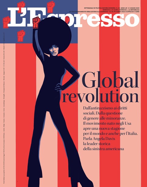 Ivan Canu's Cover for L'Espresso Magazine - Global Revolution