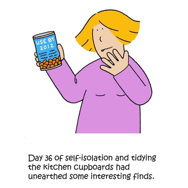 Taylor Documents Self-Isolation with New Cartoon-Series