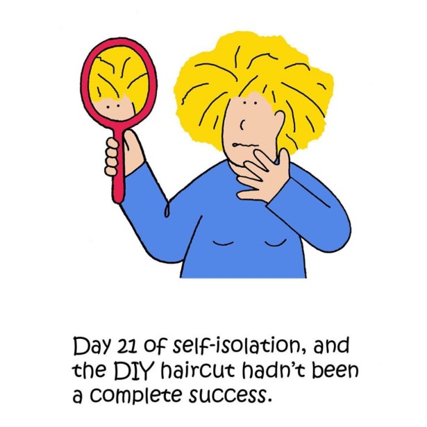 Taylor Documents Self-Isolation with New Cartoon-Series