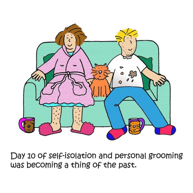 Taylor Documents Self-Isolation with New Cartoon-Series