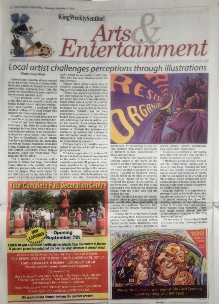 Giovannina Featured In King Mosaic and King Weekly Sentinel