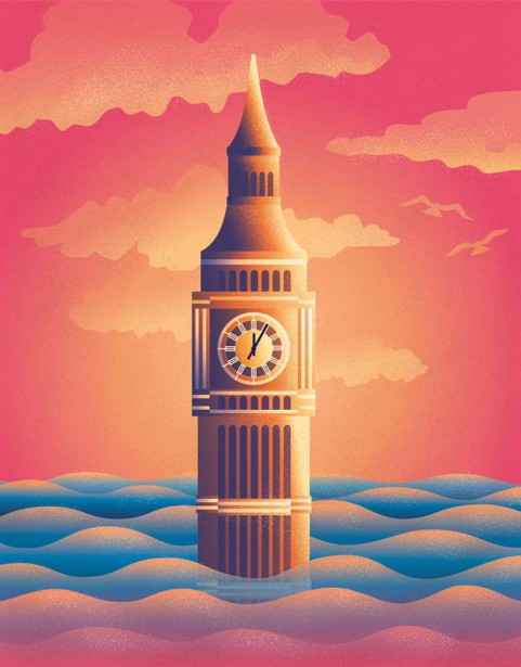 Kerschbaumer Illustrates the Effects of Rising Sea-Levels