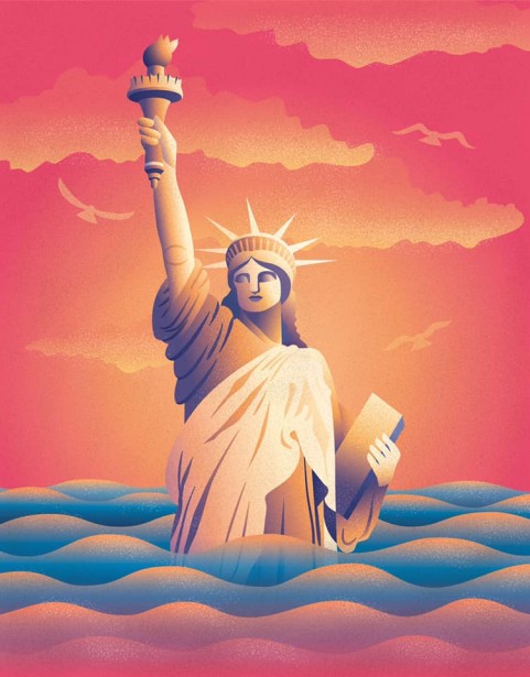 Kerschbaumer Illustrates the Effects of Rising Sea-Levels
