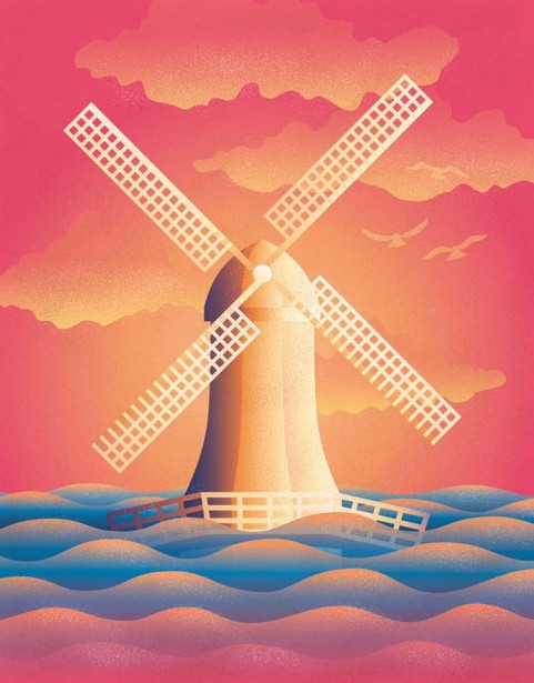 Kerschbaumer Illustrates the Effects of Rising Sea-Levels