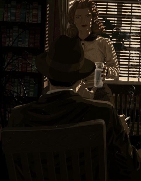 Mark Smith Illustrates Philip Marlowe for Special Alta Noir Issue