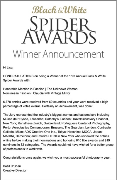 Lisa Powers Wins Black & White Spider Awards