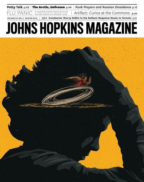 Smith Nods to Classic Cartoon With Illustrations for Johns Hopkins Magazine