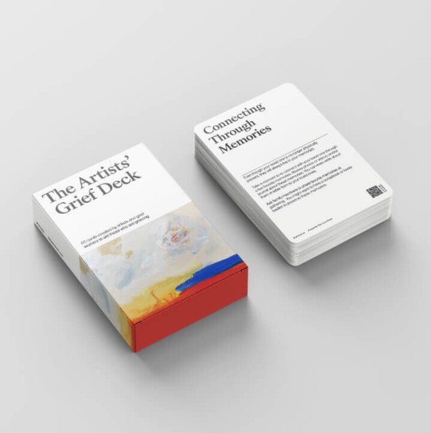 Janice Fried's Piece Included in The Artist's Grief Deck (English)