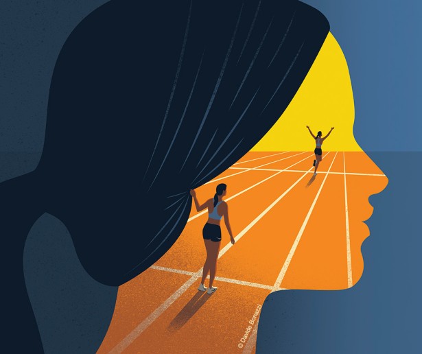 Davide Bonazzi New Illustration for "Nike Coaching" Series