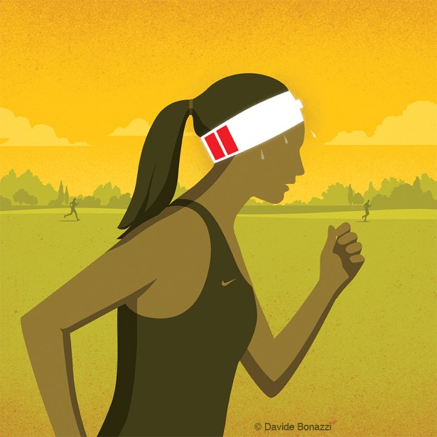 Davide Bonazzi New Illustration for "Nike Coaching" Series