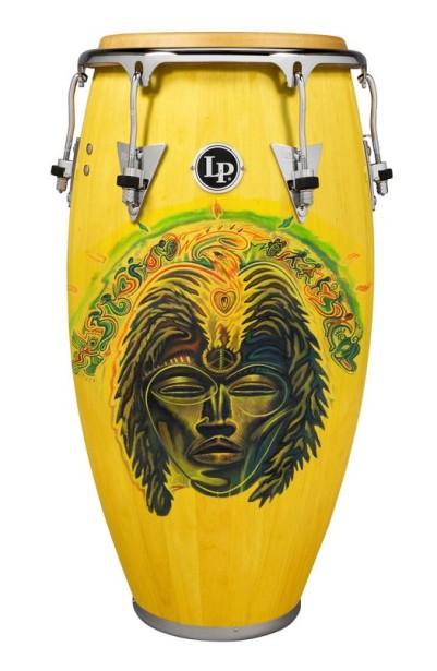 Rudy Gutierrez's Art on Carlos Santana's Conga Drum!