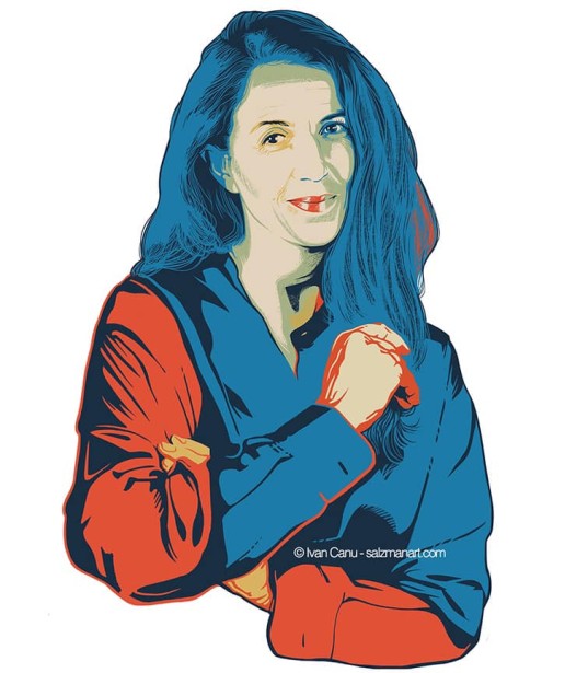 Canu Portrays Francesca Mannocchi for Il Sole 24 Ore