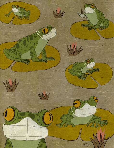 Illustrator Ken Orvidas' Social Distancing Piece