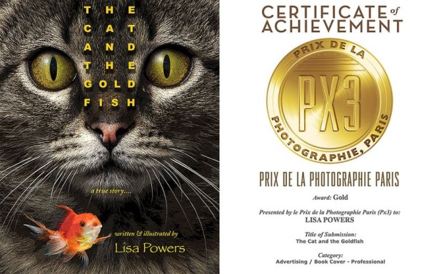 Lisa Powers' "The Cat and The Goldfish" Wins GOLD for Best Cover