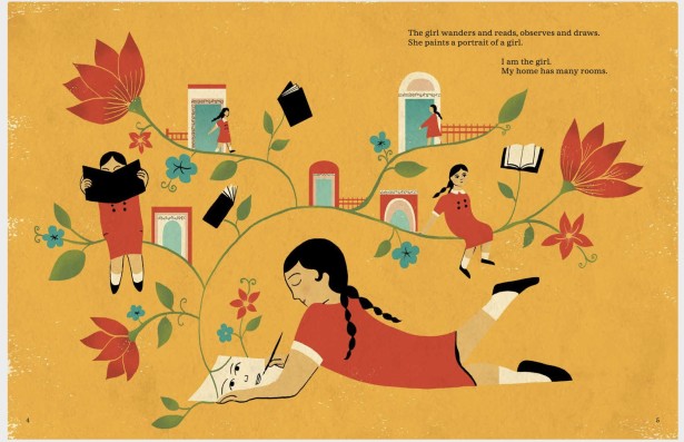Hanna Barczyk Illustrates Shahzia Sikander's "Roots and Wings"