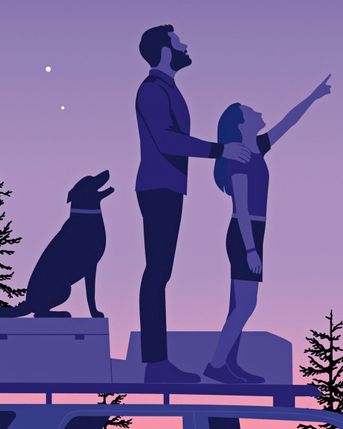 Guidone's Full page illustration for AAA Explorer magazine