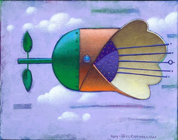 “It’s a bird!” “It’s a plane!” “It’s Ray-Mel Cornelius’s ‘Atmospheric Flying Machine’!”