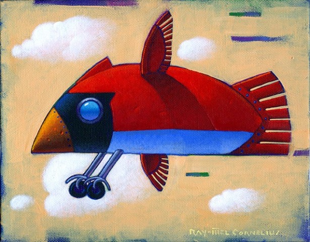“It’s a bird!” “It’s a plane!” “It’s Ray-Mel Cornelius’s ‘Atmospheric Flying Machine’!”
