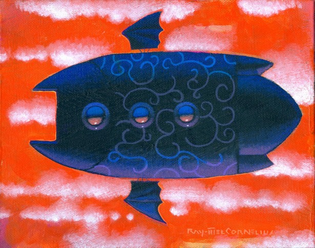 “It’s a bird!” “It’s a plane!” “It’s Ray-Mel Cornelius’s ‘Atmospheric Flying Machine’!”