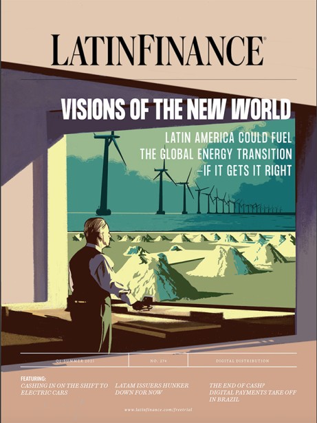 Ivan Canu's New Cover for LatinFinance "Visions of The New World"